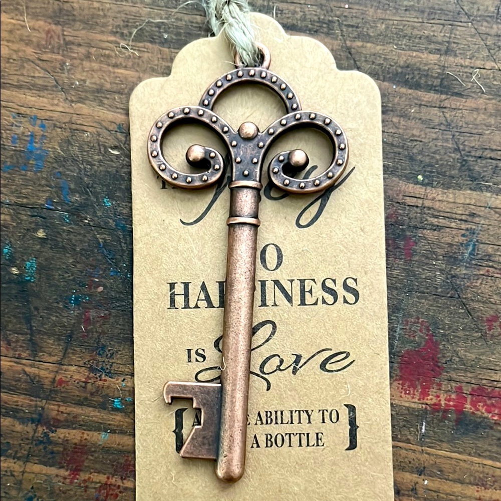 🗝️Vintage Style Copper Key Bottle Opener House Warming Birthday Christmas Gift🗝️